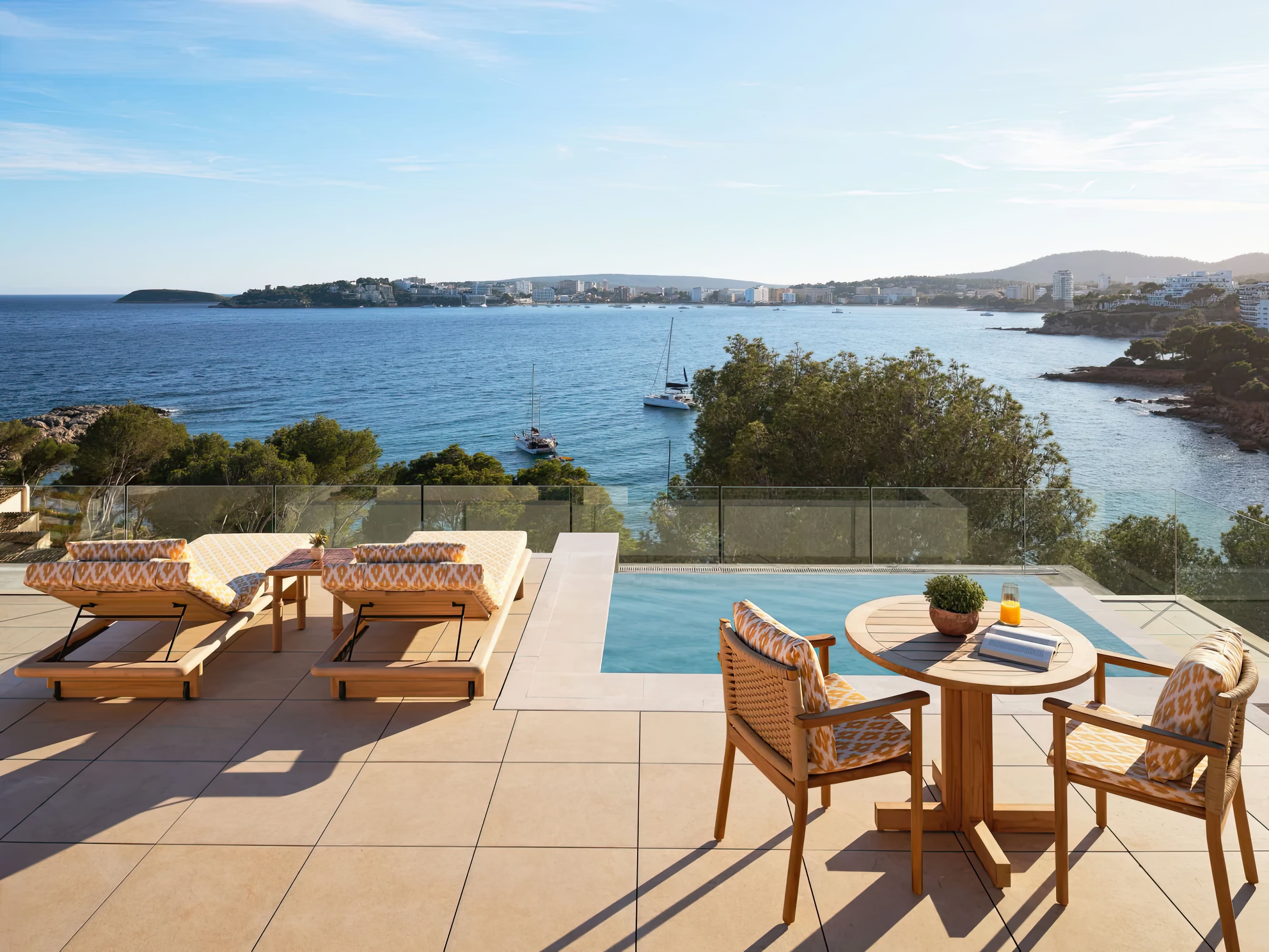 image of the Premier Sea View Suite Terrace, image courtesy of Mandarin Oriental Punta Negra