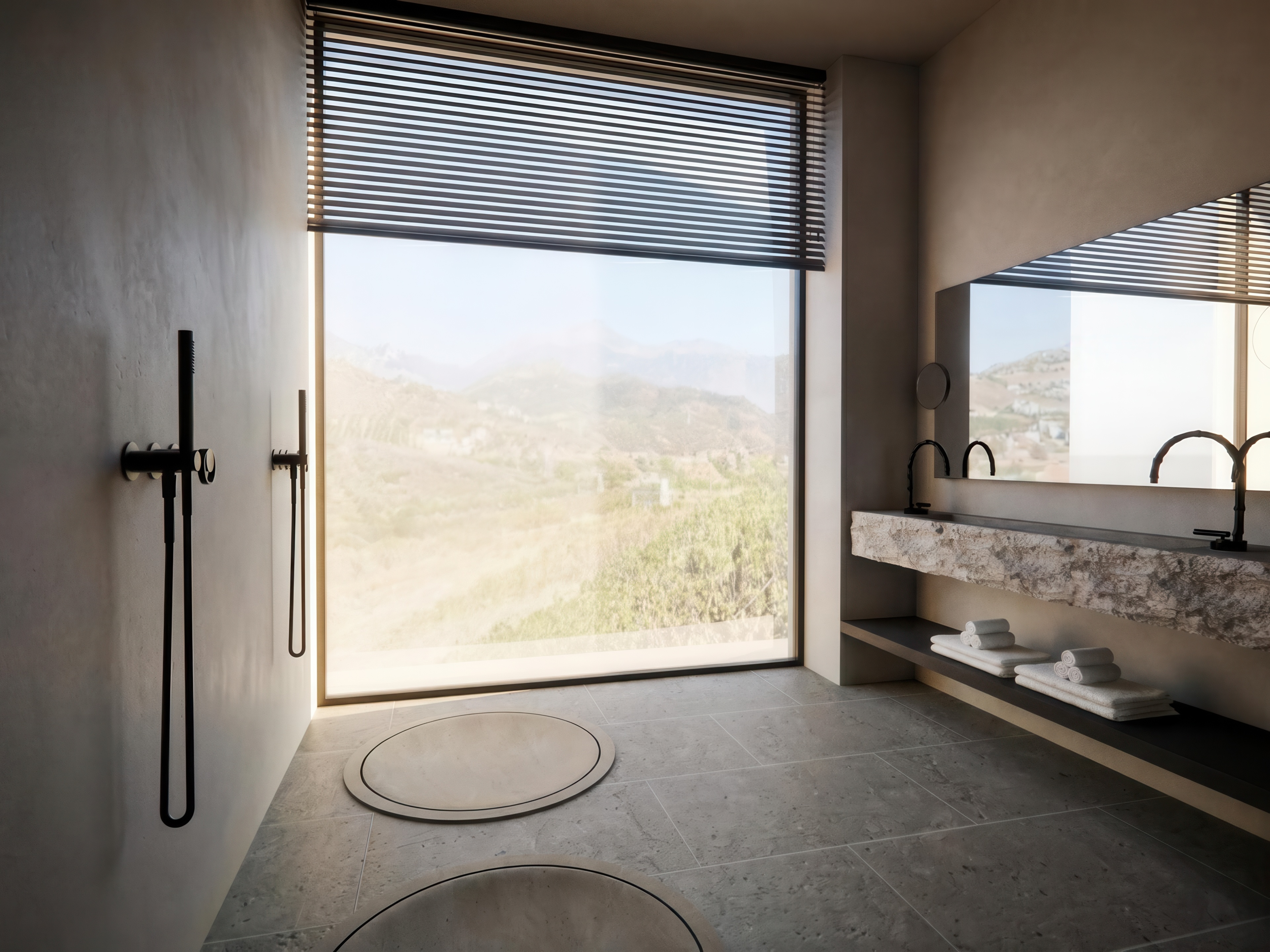Terra Bathroom, image courtesy of Omicron Hotels