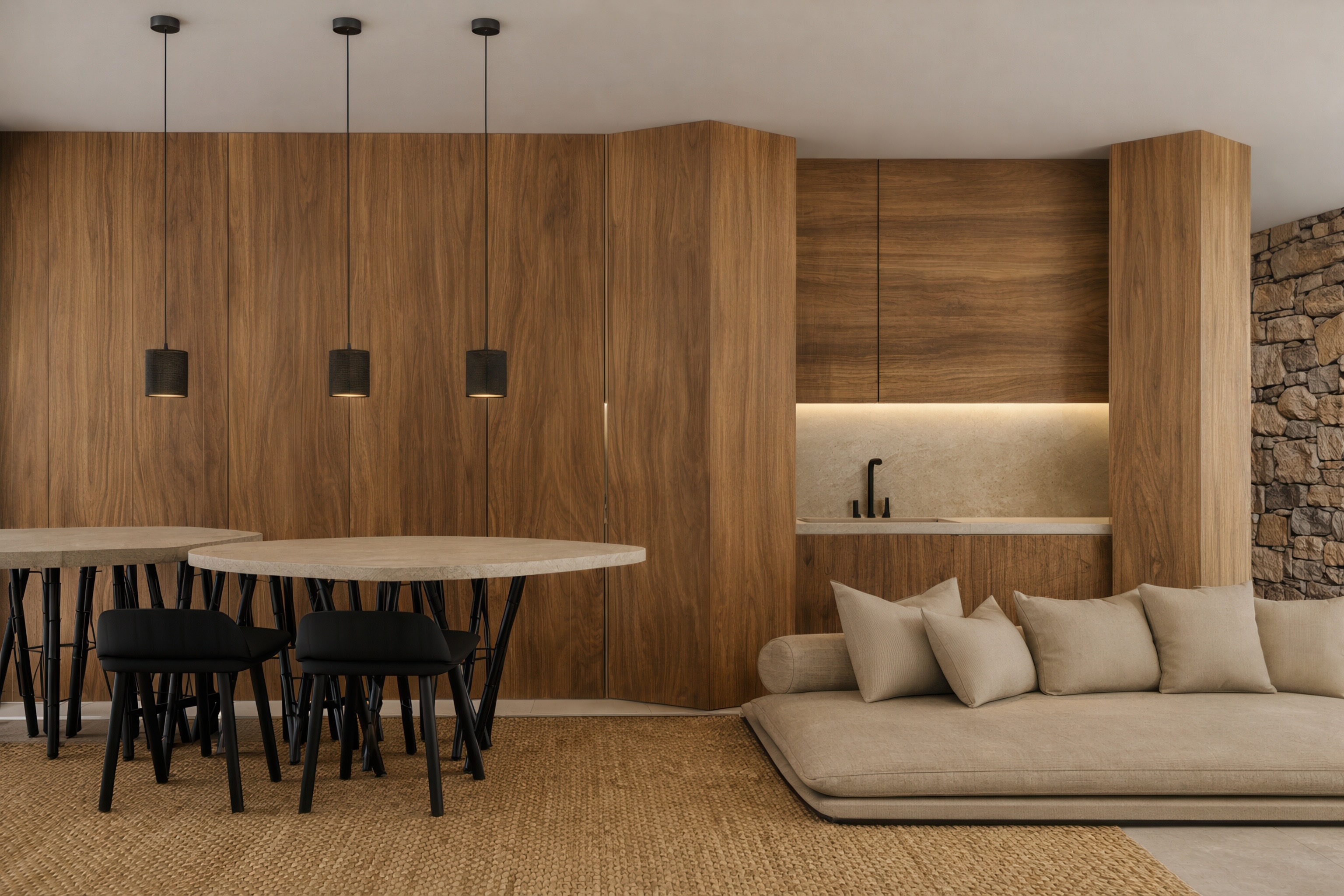 Ryaki Living Room, image courtesy of Omicron Hotels