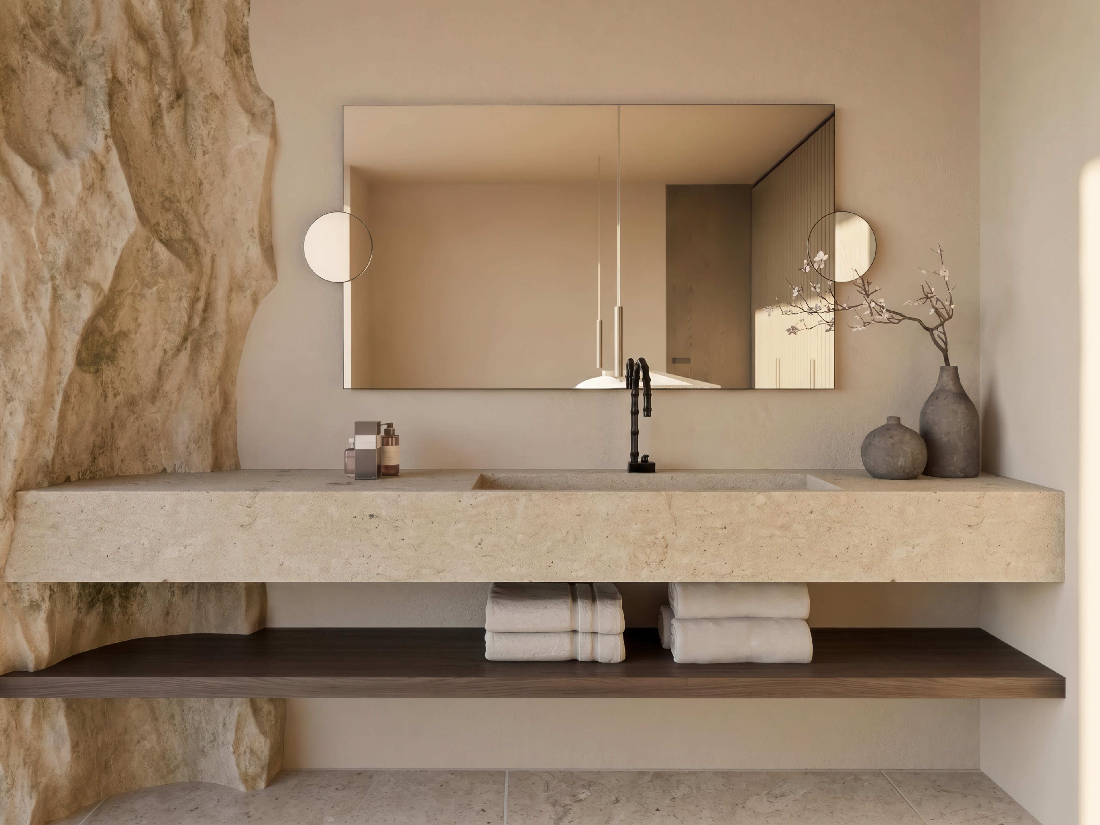 Anemi Bathroom, image courtesy of Omicron Hotels