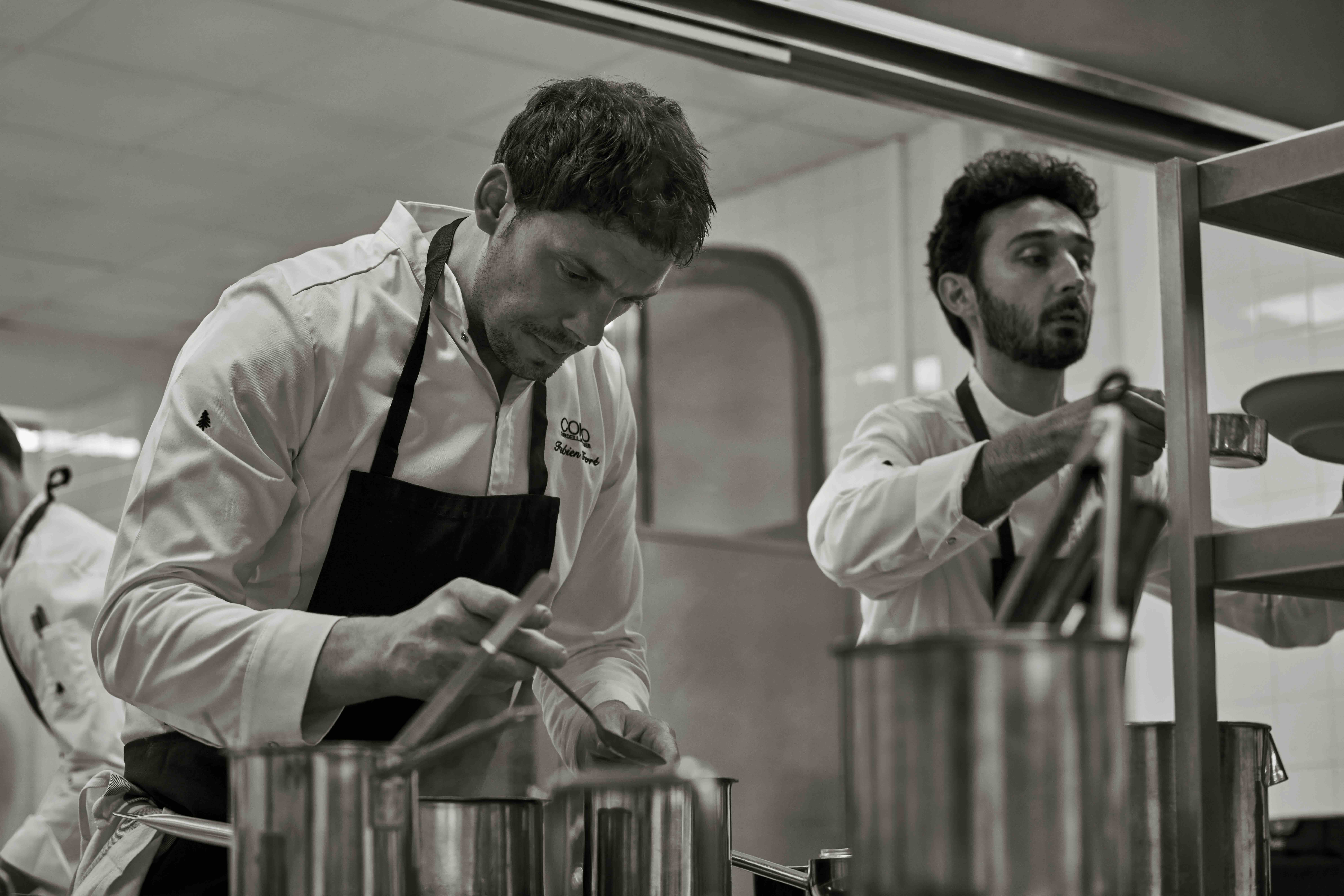 Chefs Fabien Ferré and Mathieu Martin, image courtesy of COMO Cordeillan-Bages