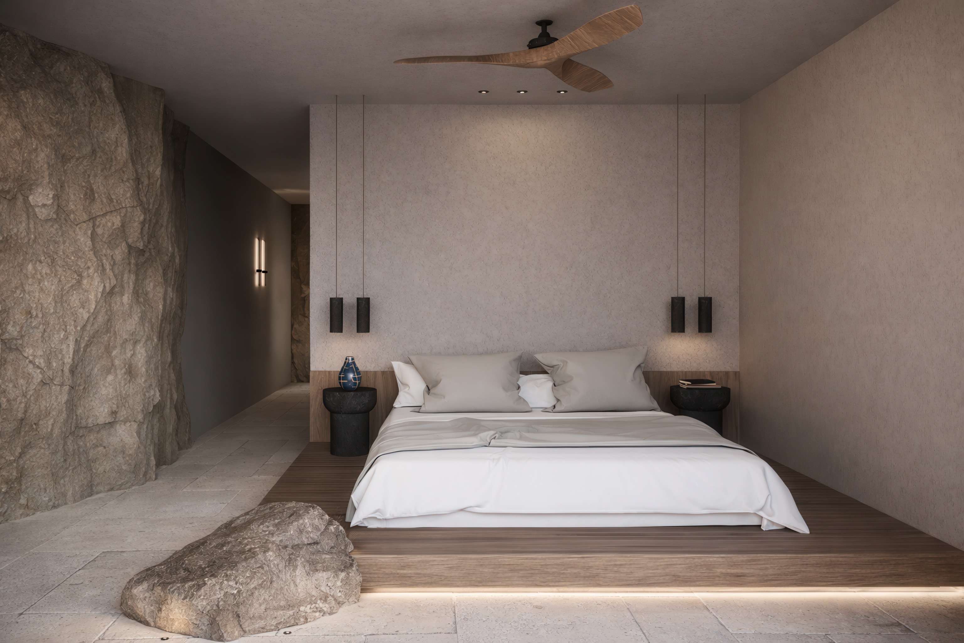 Ryaki Bedroom, image courtesy of Omicron Hotels