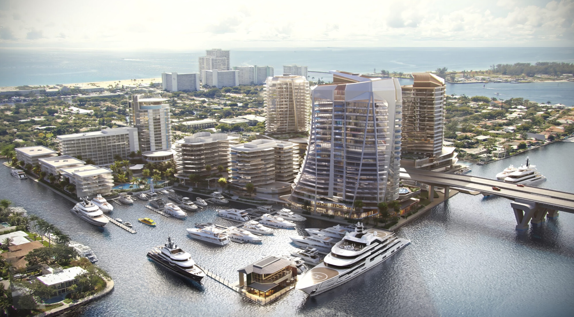 Tavistock unveils Phase II of Pier Sixty-Six — four 23-story towers, 339 residences, and a new water basin