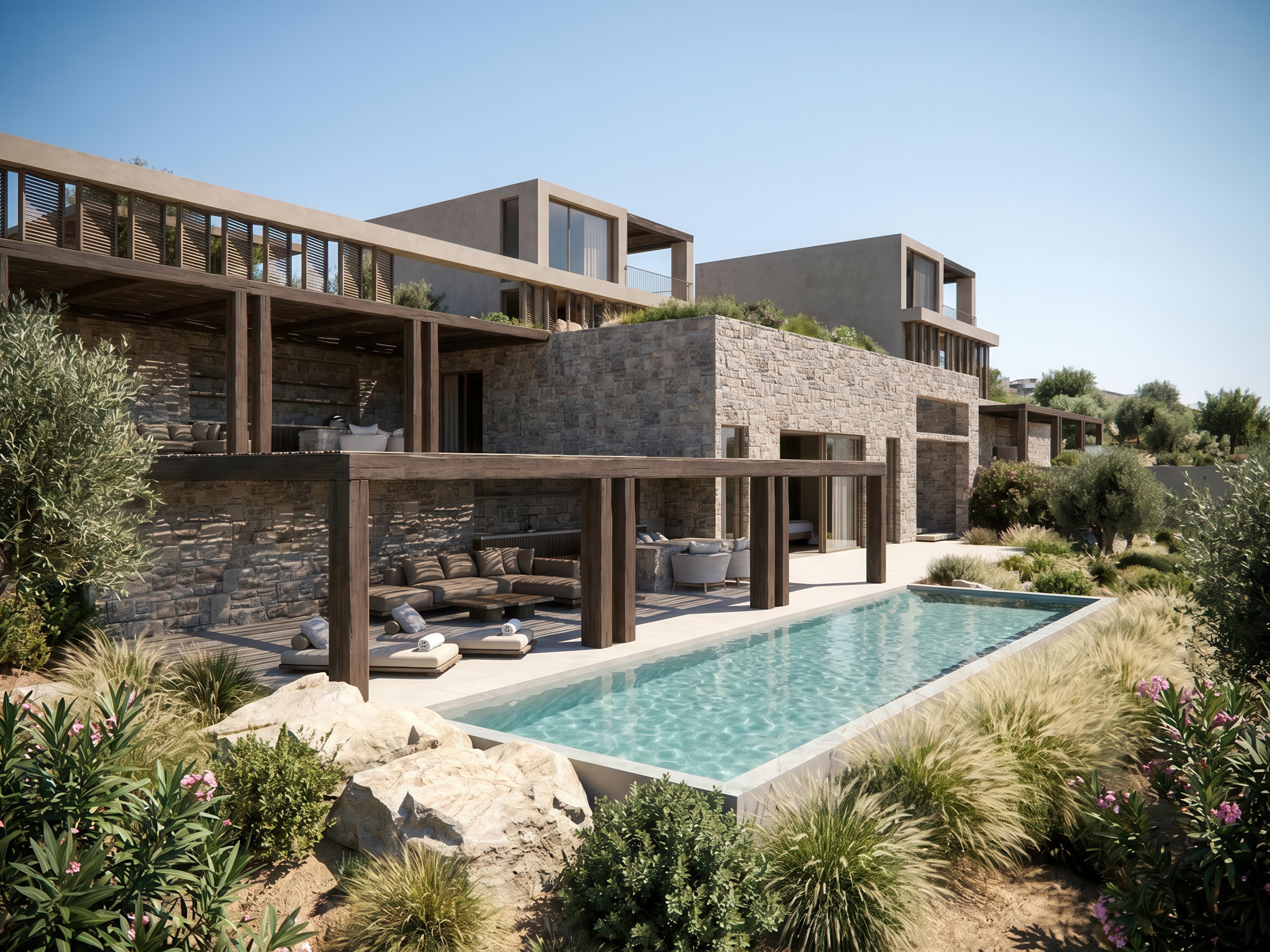 Anemi Exterior, image courtesy of Omicron Hotels