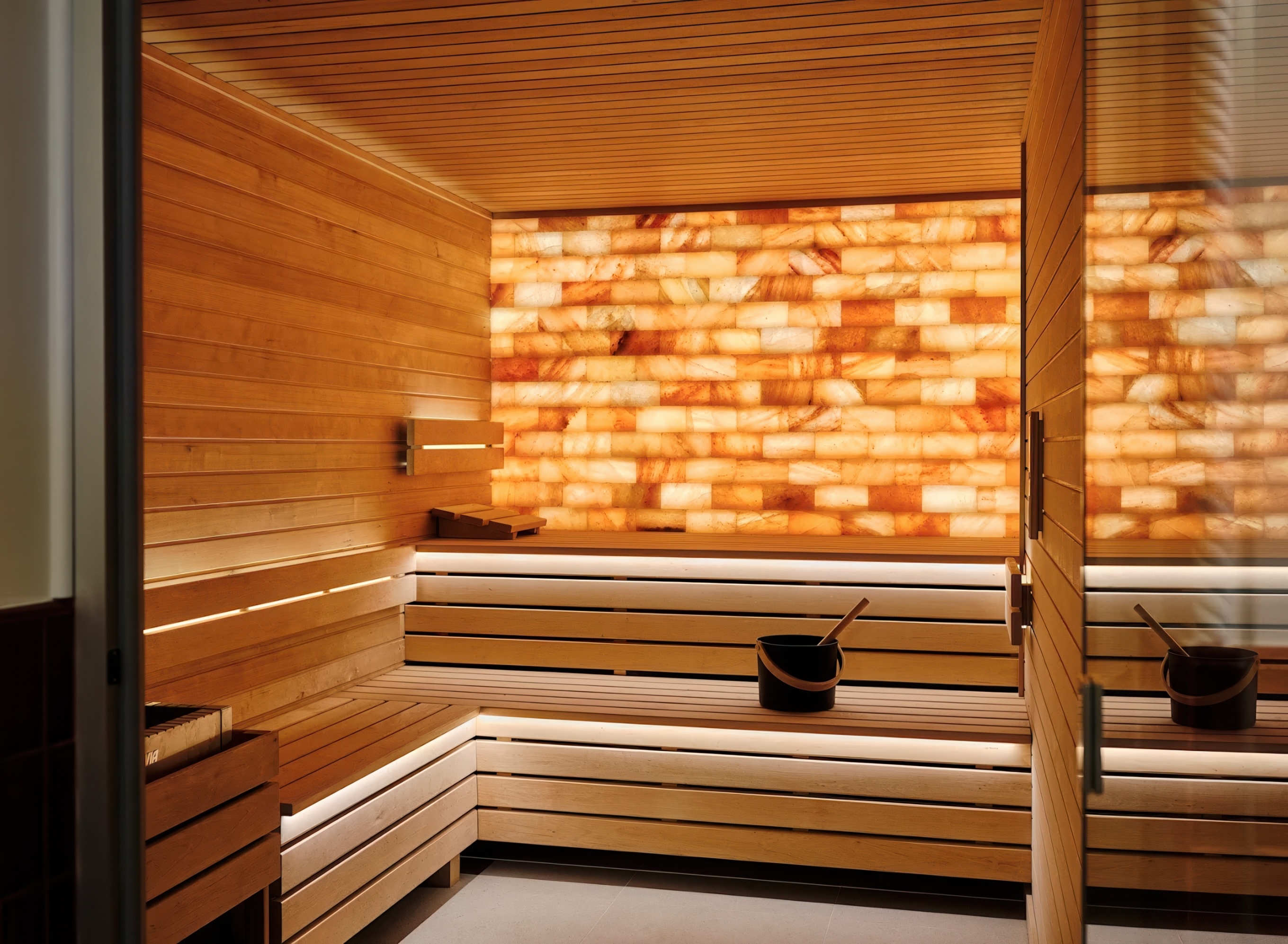 Sauna, courtesy of Hôtel Palais de la Méditerranée