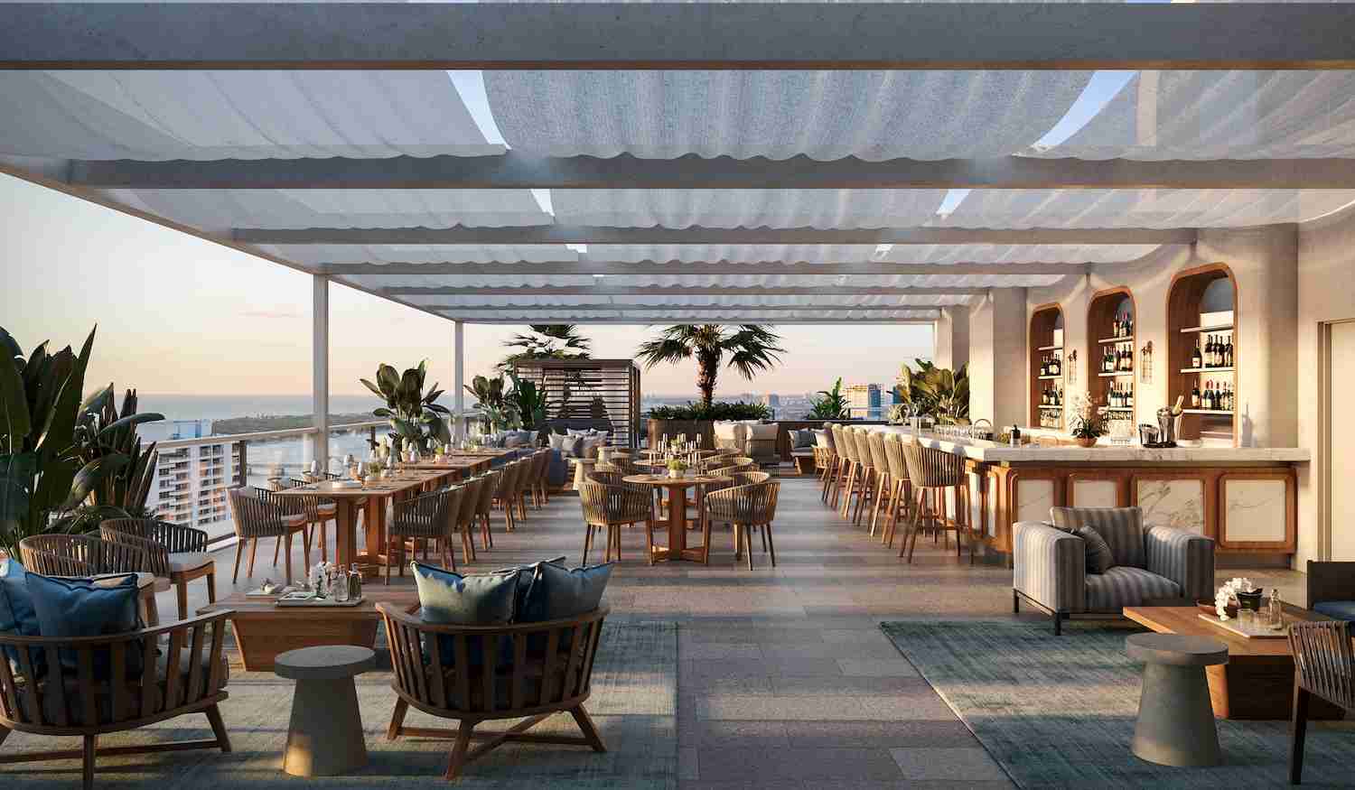The rooftop Bellini members' lounge, courtesy of the developer