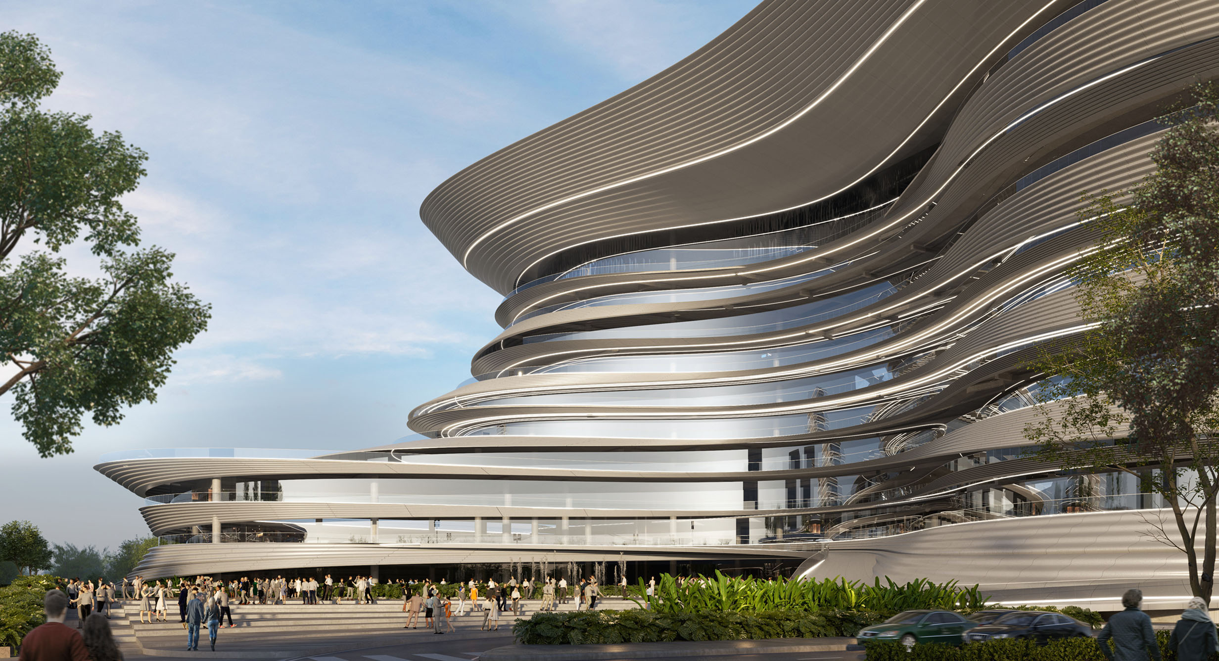 Foro Futeca arena rendering by HKS Architects