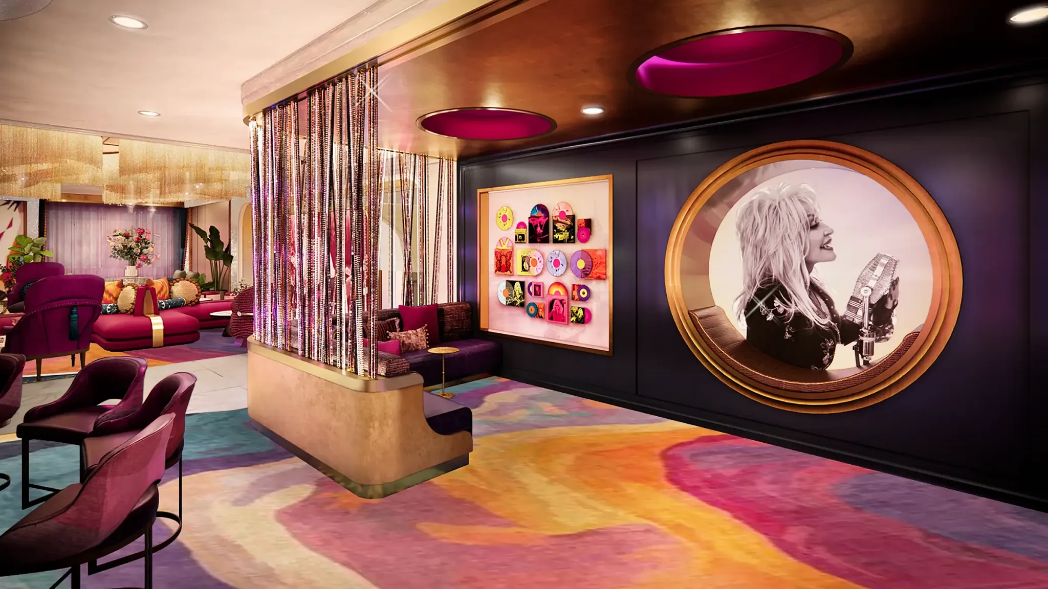Liner Note Table, courtesy of Dolly Parton's Songteller Hotel
