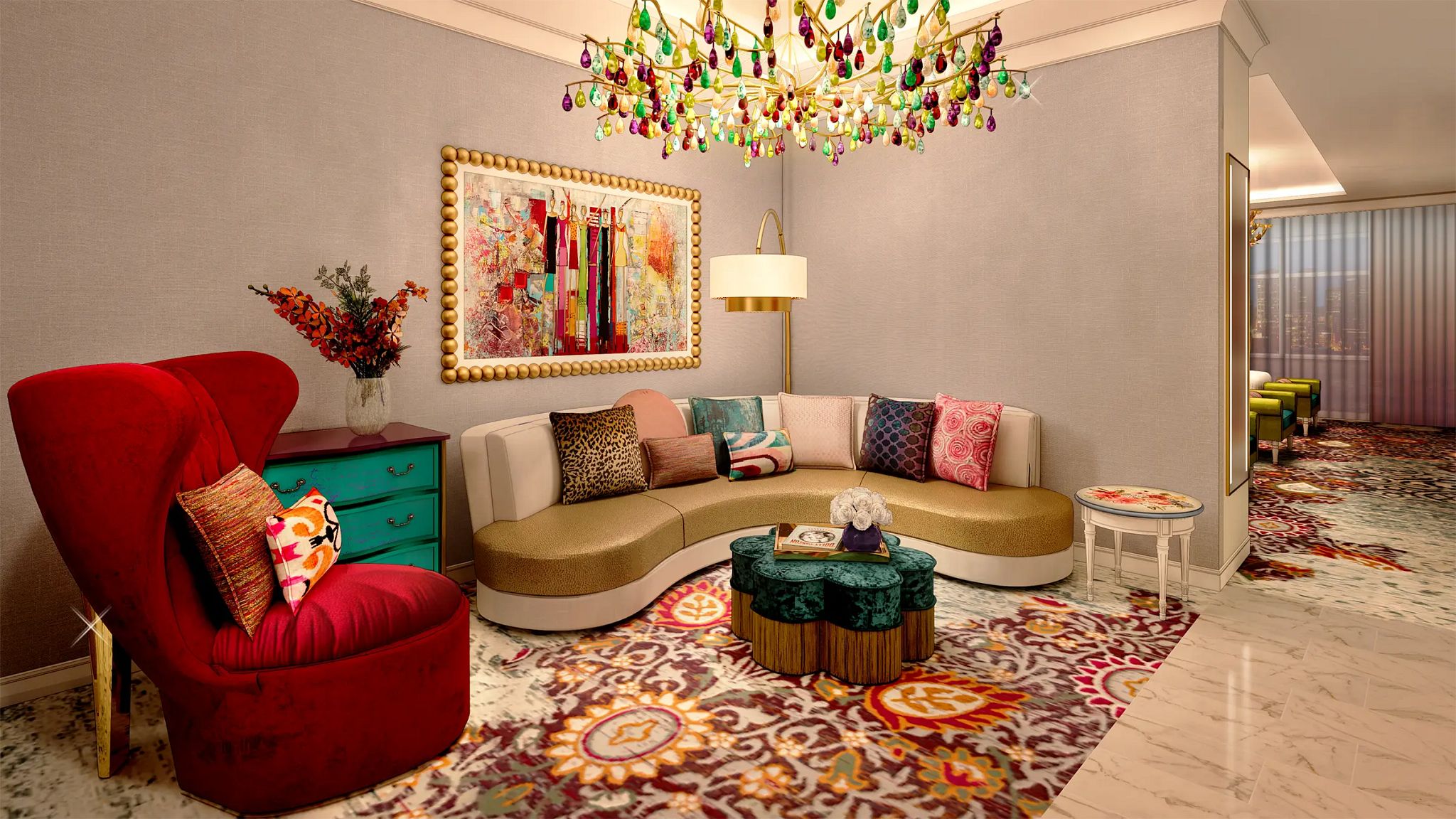 Six Sister Suite, courtesy of Dolly Parton's Songteller Hotel