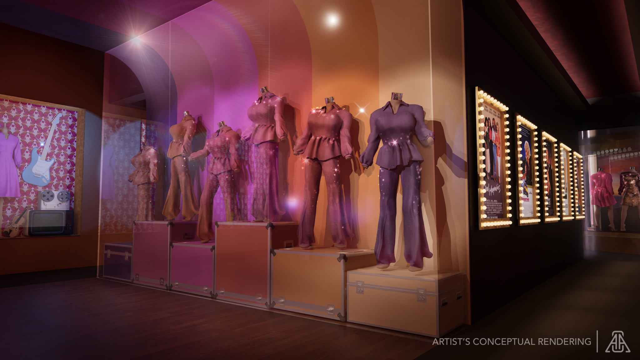 Dolly's Wardrobe, courtesy of Dolly's Life of Many Colors Museum