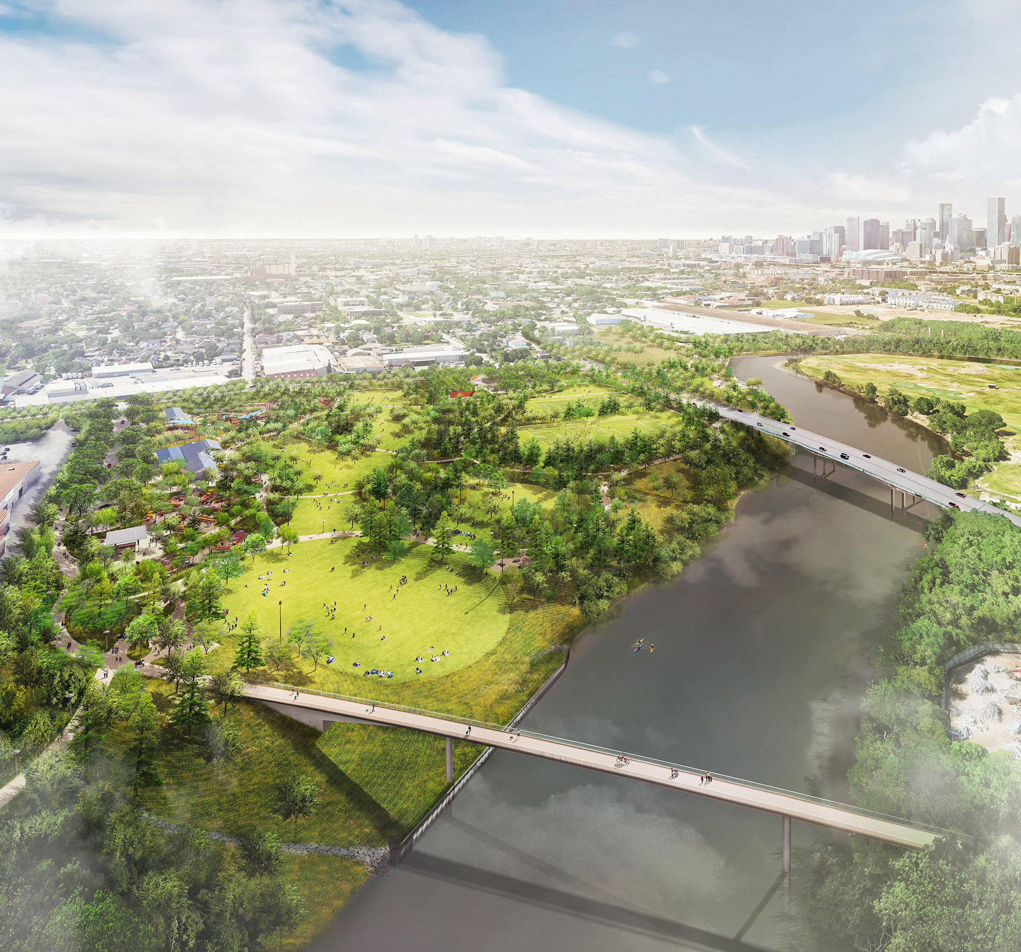 Buffalo Bayou East — Park in Greater East End, Houston