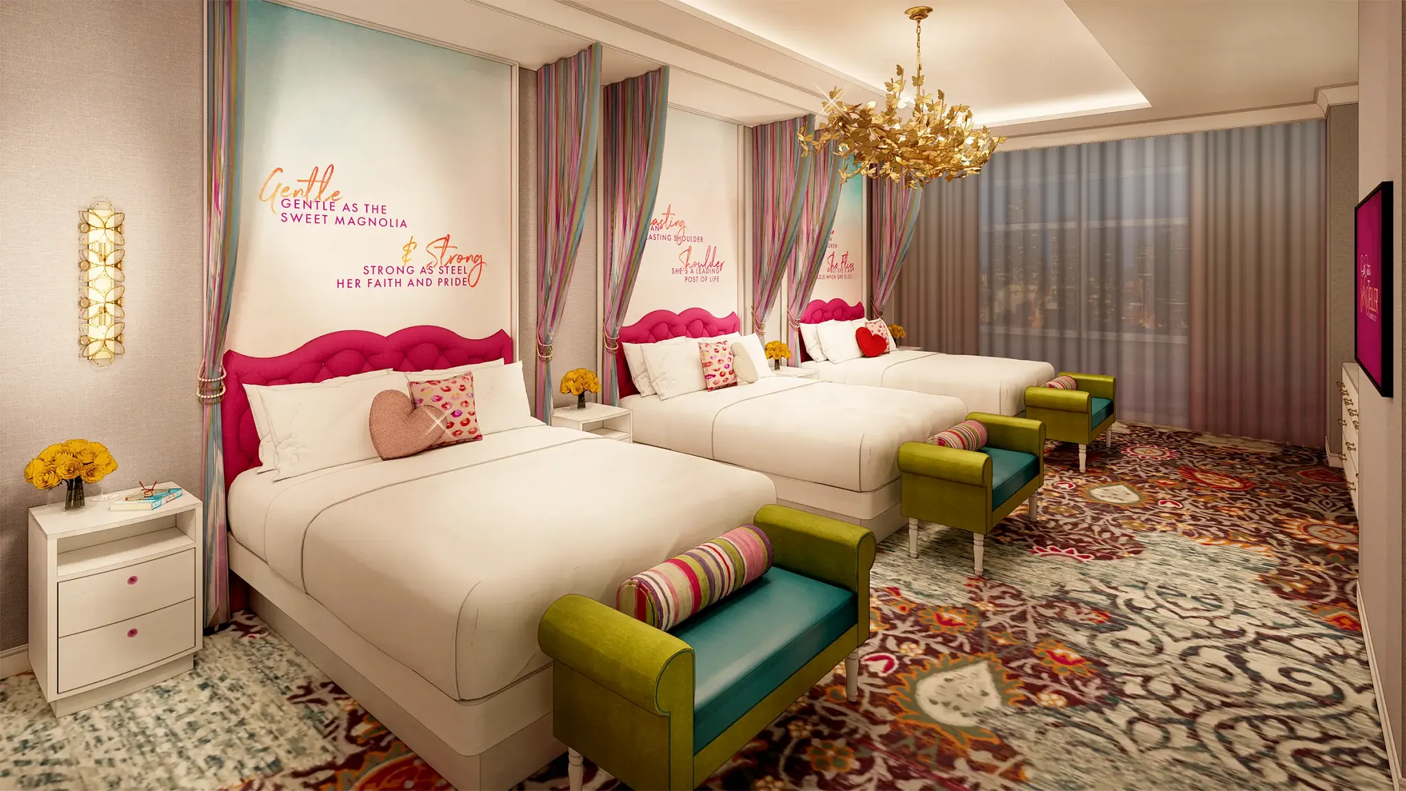 Six Sister Suite, courtesy of Dolly Parton's Songteller Hotel