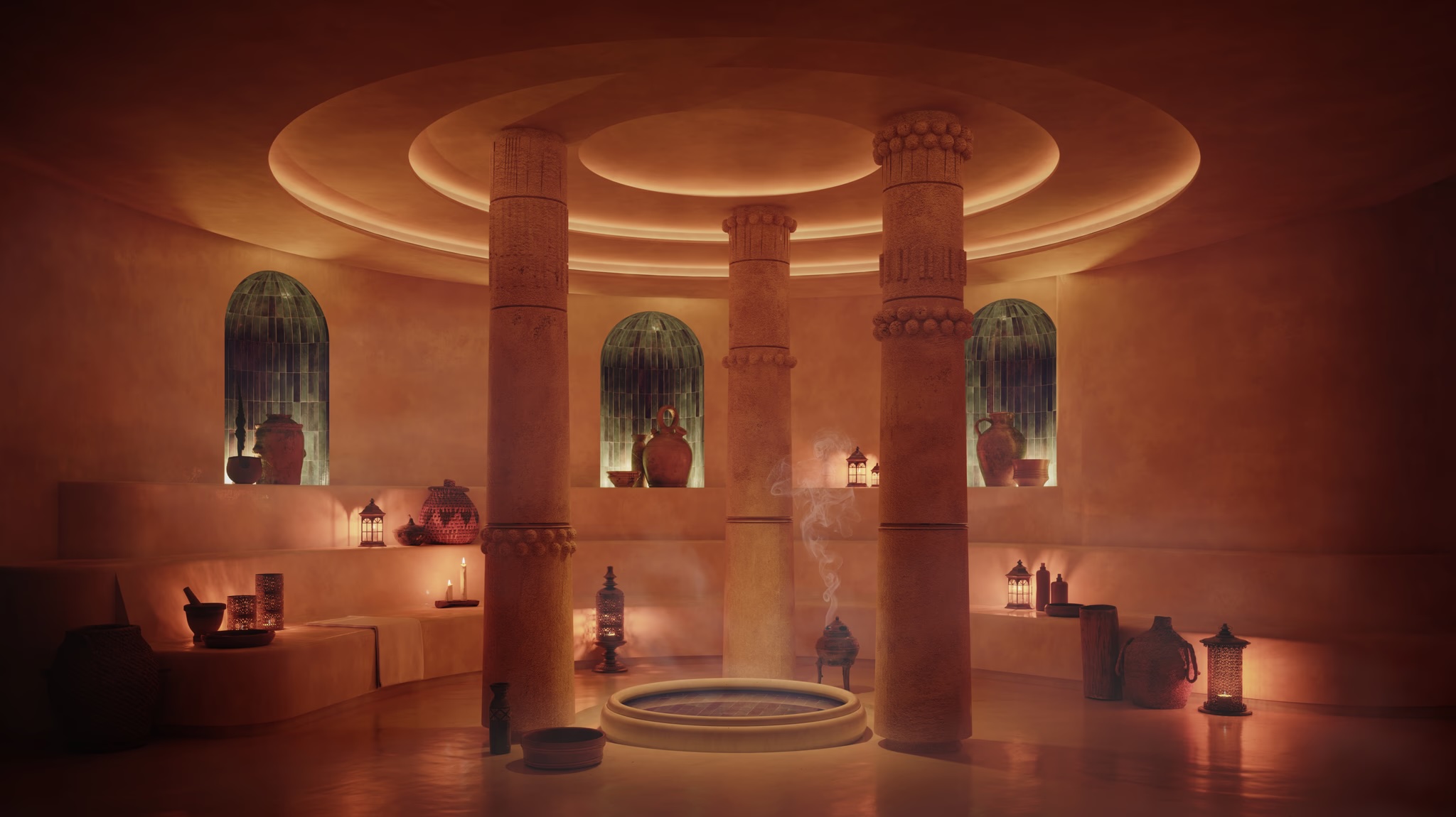 Hammam, courtesy of Nômade Temple Ibiza