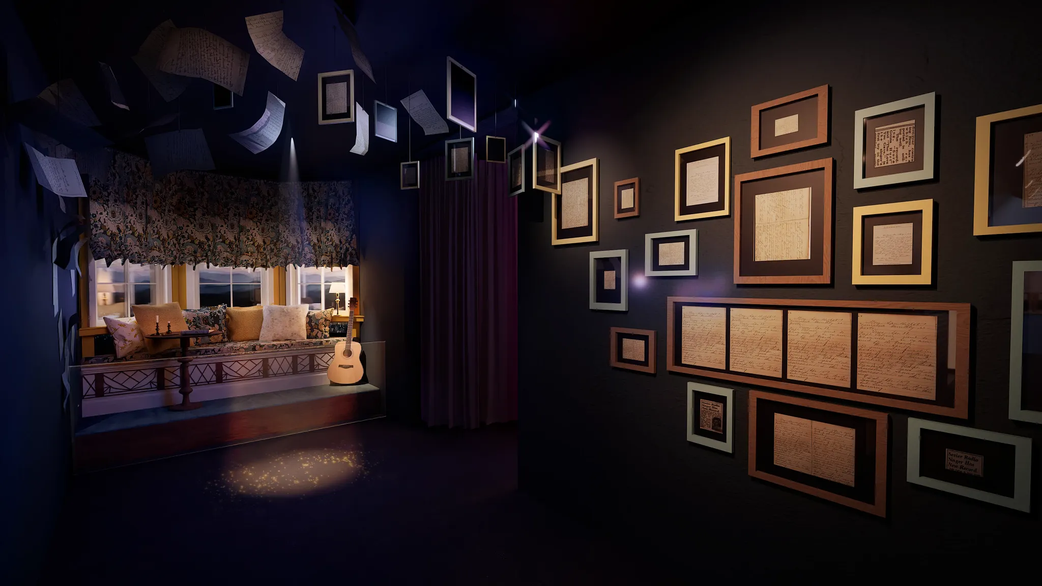 Dolly's Writing Room, courtesy of Dolly's Life of Many Colors Museum