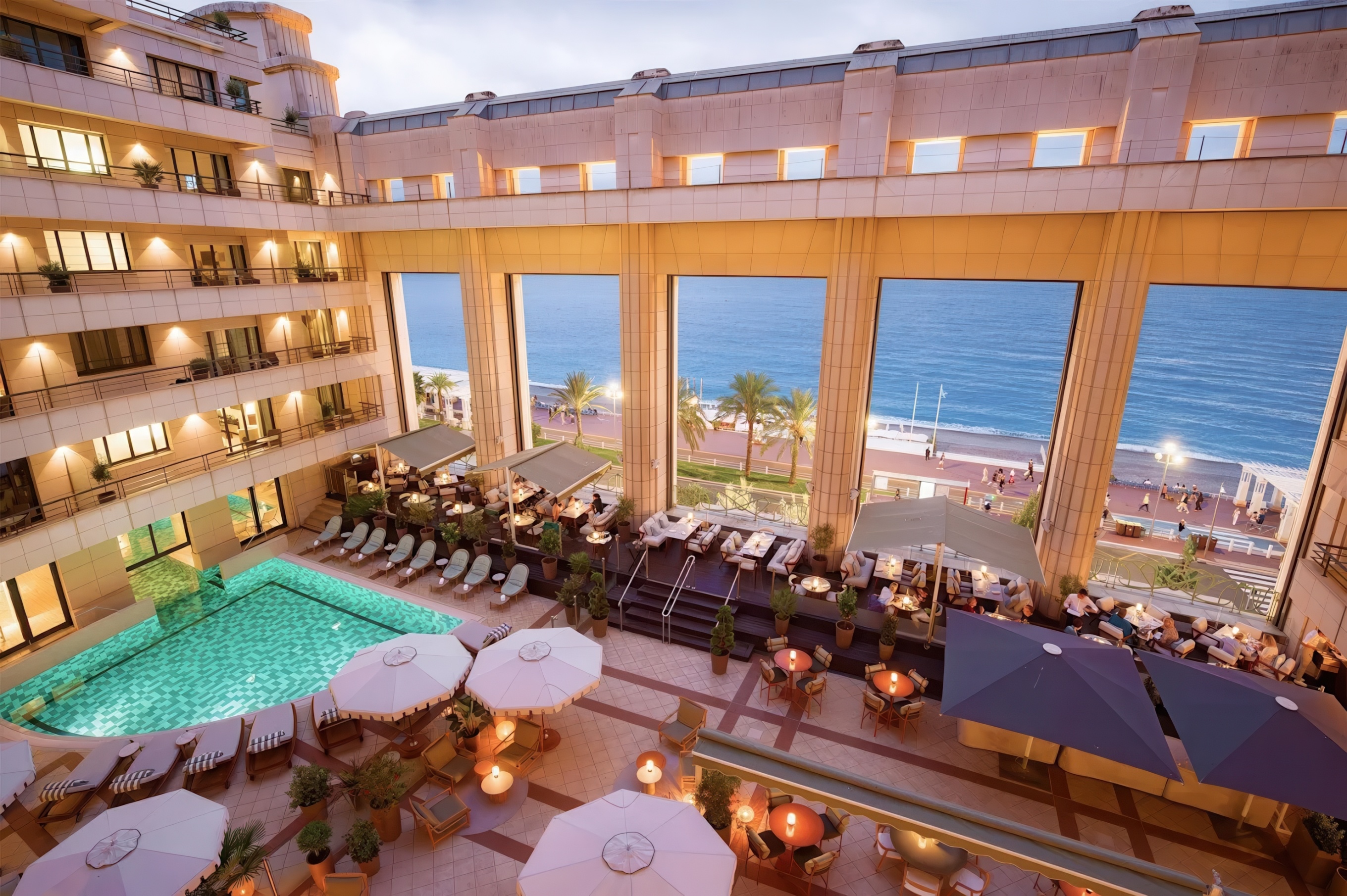 Zouzou Terrace, courtesy of Hôtel Palais de la Méditerranée