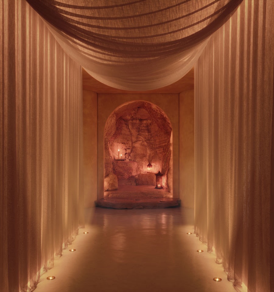Relaxation Room, courtesy of Nômade Temple Ibiza