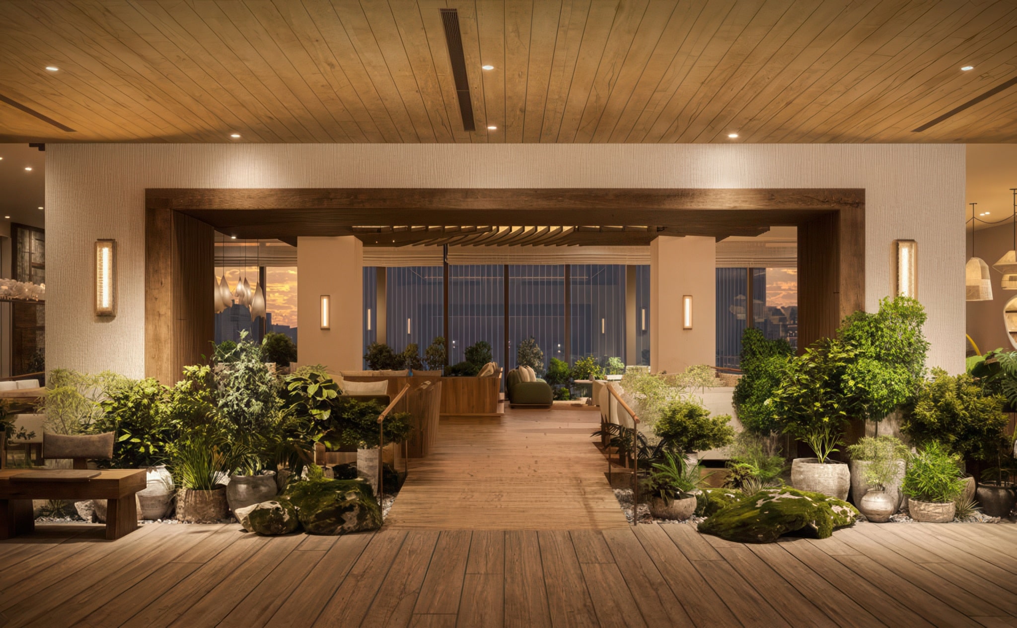 1 Hotel Tokyo lobby on 38th floor
