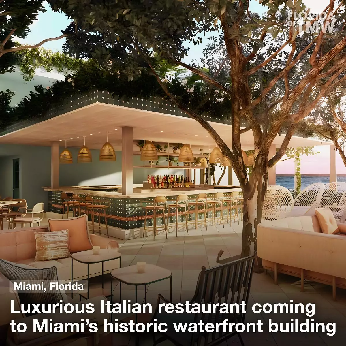Luxurious Italian restaurant coming to Miami's historic waterfront building