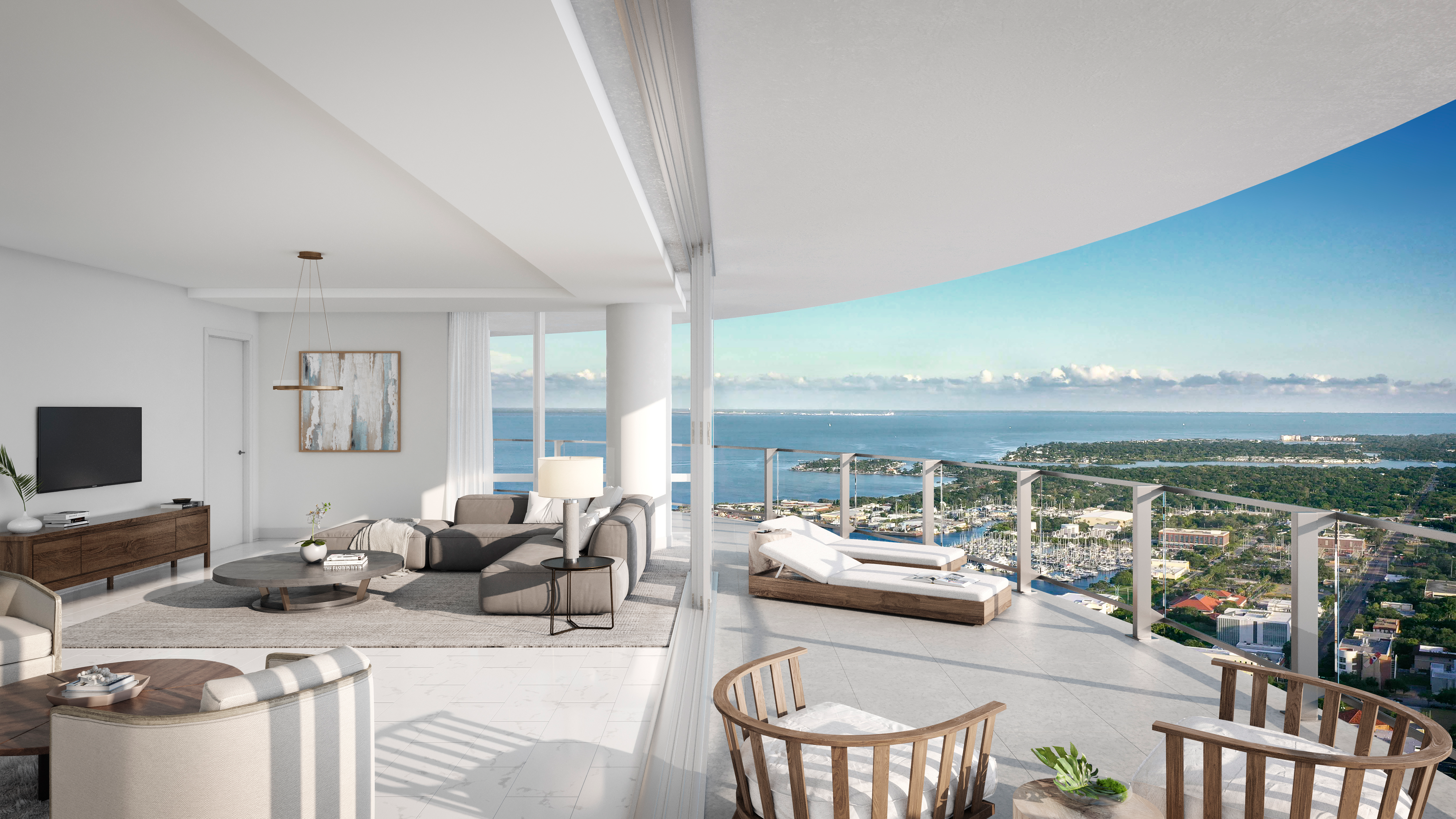 See St. Petersburg from the top of the city’s tallest building, The Residences at 400 Central