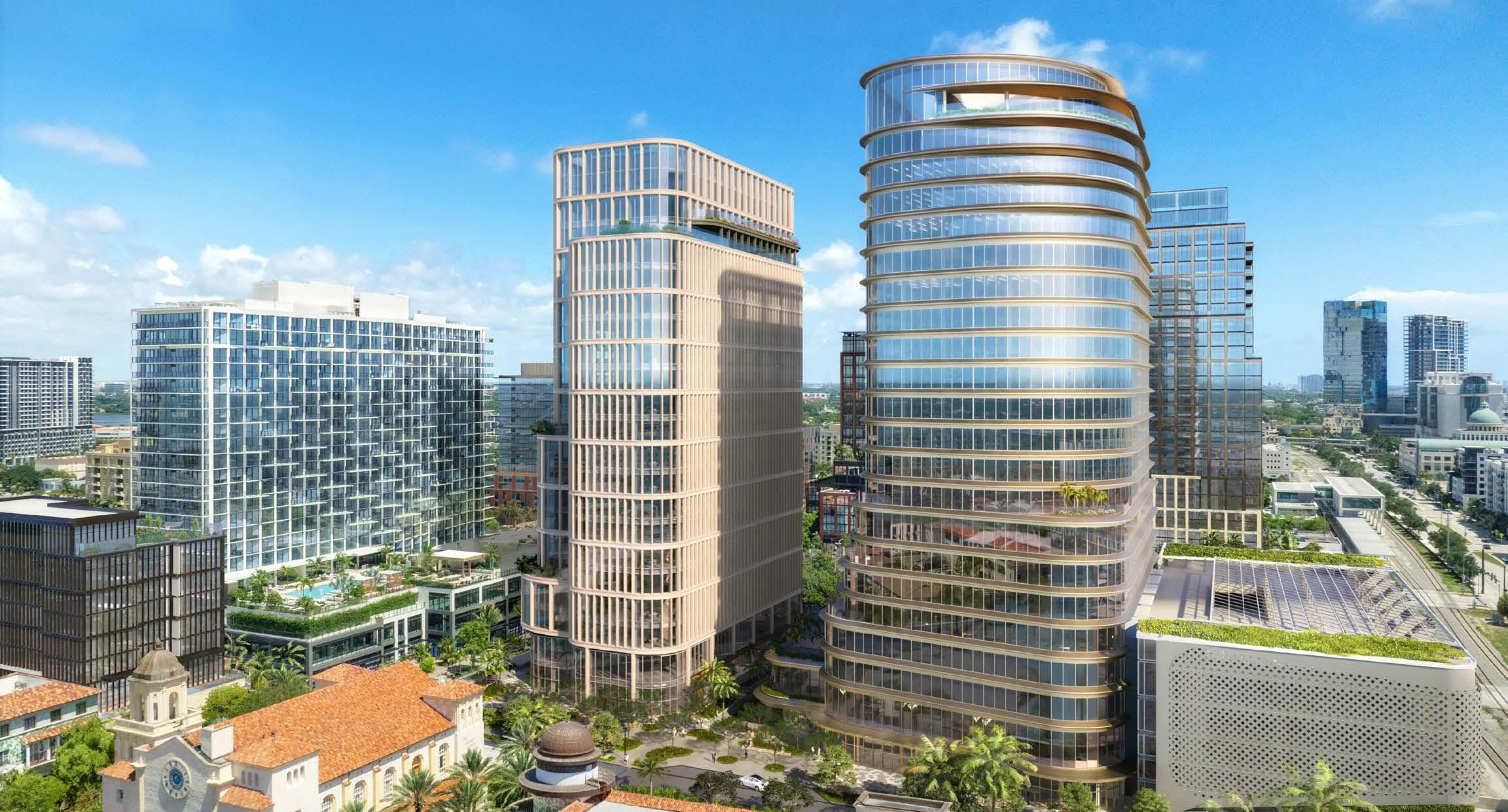 Rendering of 10 & 15 CityPlace, West Palm Beach