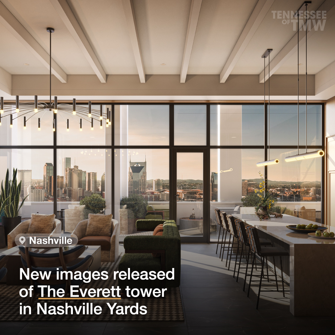 New images released of The Everett tower in Nashville Yards