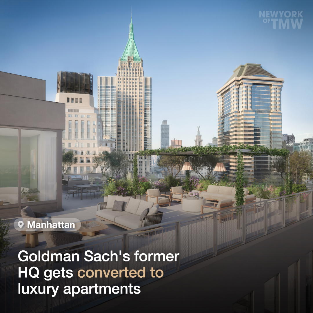 Goldman Sach's former headquarters gets converted into luxury apartments