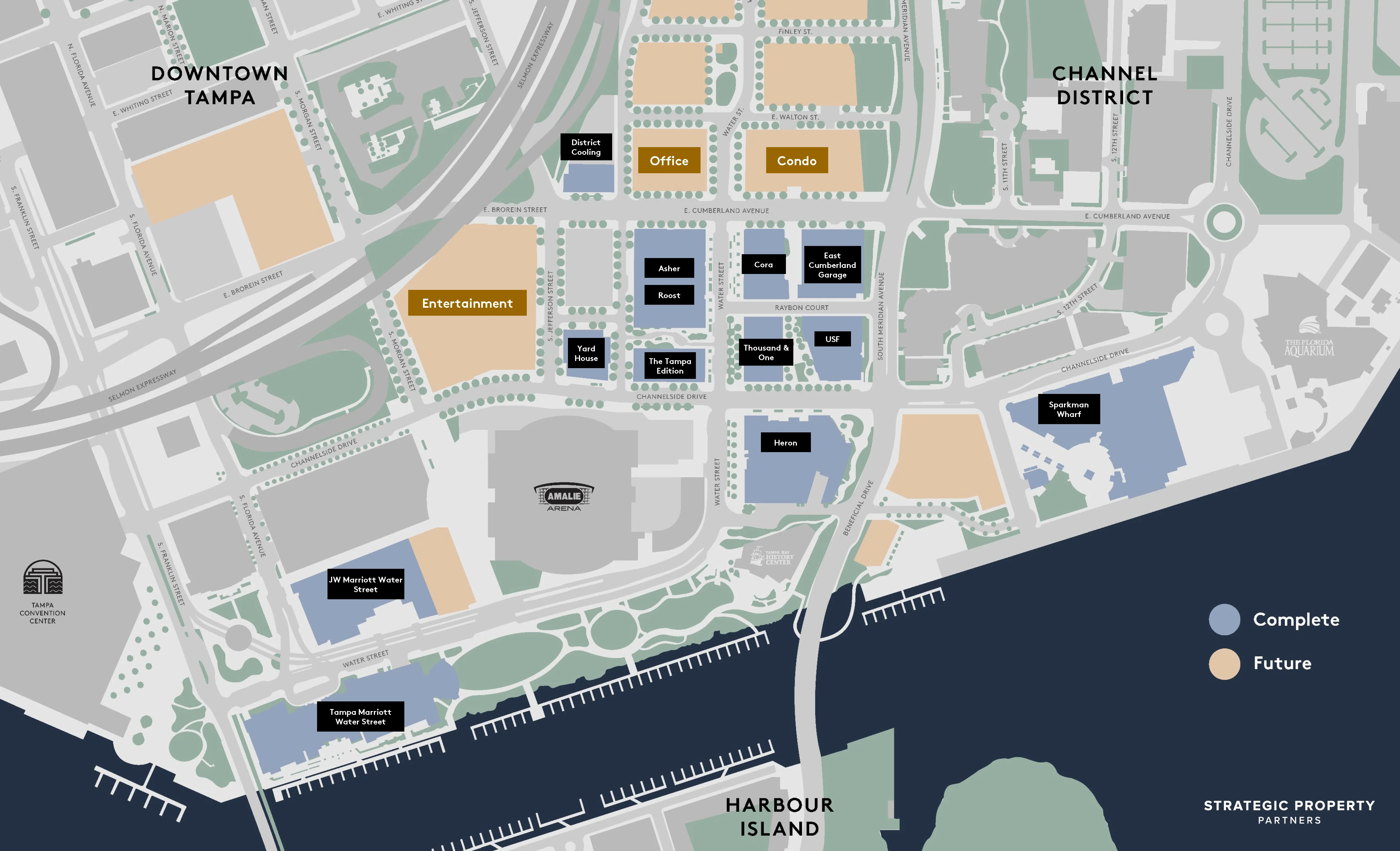Mixed-use parking garage unveiled in Water Street Tampa